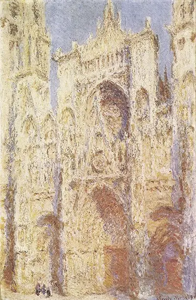 Rouen Cathedral, West Facade, Sunlight Claude Monet